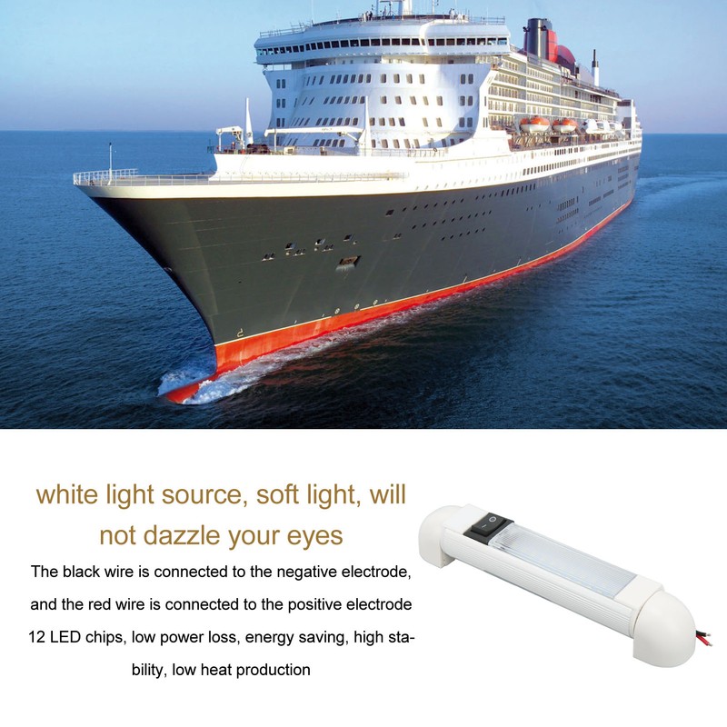Yacht Dome Light 12VDC IP65 Waterproof White Lighting 1W Bedside