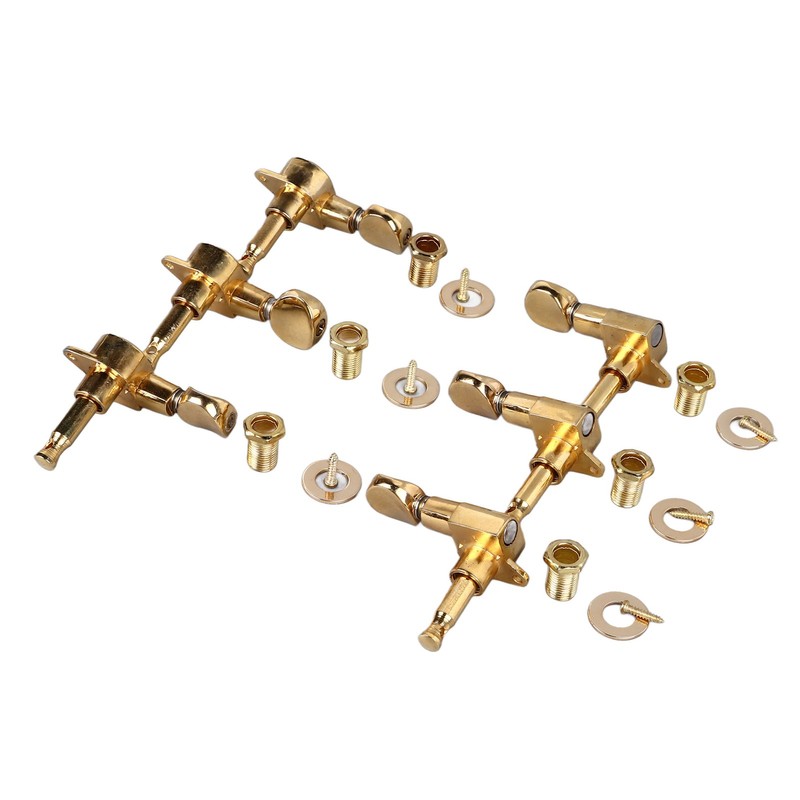 6Pcs Full Closed Guitar Tuning Key Accurate Fast Operation Stable