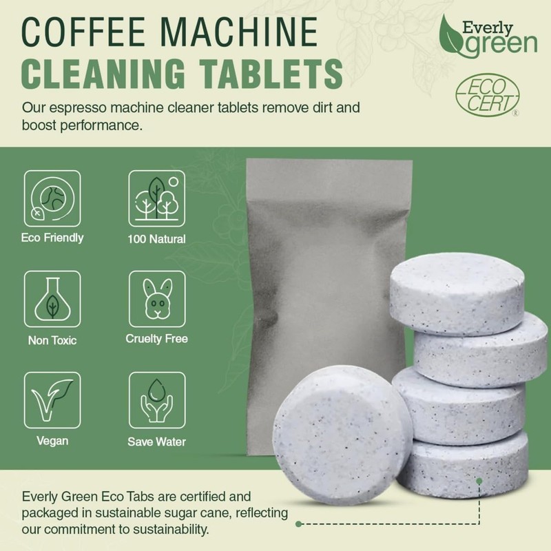 EVERLYGREEN Coffee Machine Cleaning Tablets – Universal Descaler for Keurig,