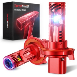 Torchbeam 9008 Bulbs Combo, H13/9008 Fog Light for ATVS, Fog Powersports Bulbs 50000HRS Lifespan, Pack of 2