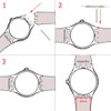 GreenOlive Ultra-thin Replacement Waterproof Silicone Rubber Watch Strap Watch Band