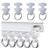 AXLIZER 50PCS Plastic Curtain Track Carrier Slide Roller Curtain Accessories