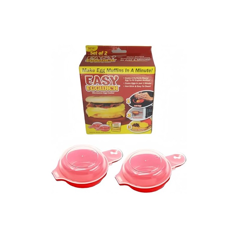 Liusm Microwave Egg Muffin Breakfast Sandwich Cooker For Make Egg