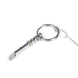 MX 1/4" Diameter Boat Pins Quick Release W/Lanyard Prevent Loss, Bimini Top Quick Release Pins 316 Stainless Steel Pin Stainless Steel Bimini Top Pin for Boats, Yachts 2pack