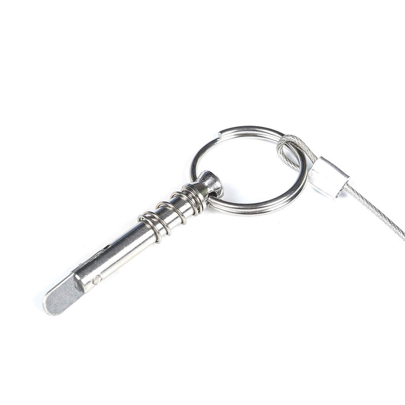 MX 1/4" Diameter Boat Pins Quick Release W/Lanyard Prevent Loss,