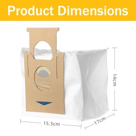 Unikstone 9 Pack T8 Bags Fit for Ecovacs DEEBOT OZMO T8 AIVI T8 Max and T8 Series/N8 Pro Plus/ N8 Pro/N10 Plus Robot Vacuum, Fit for Yeedi Vacuum