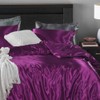 Hotel Purple Duvet Cover Single/Single Silk Like Satin Bedding Set