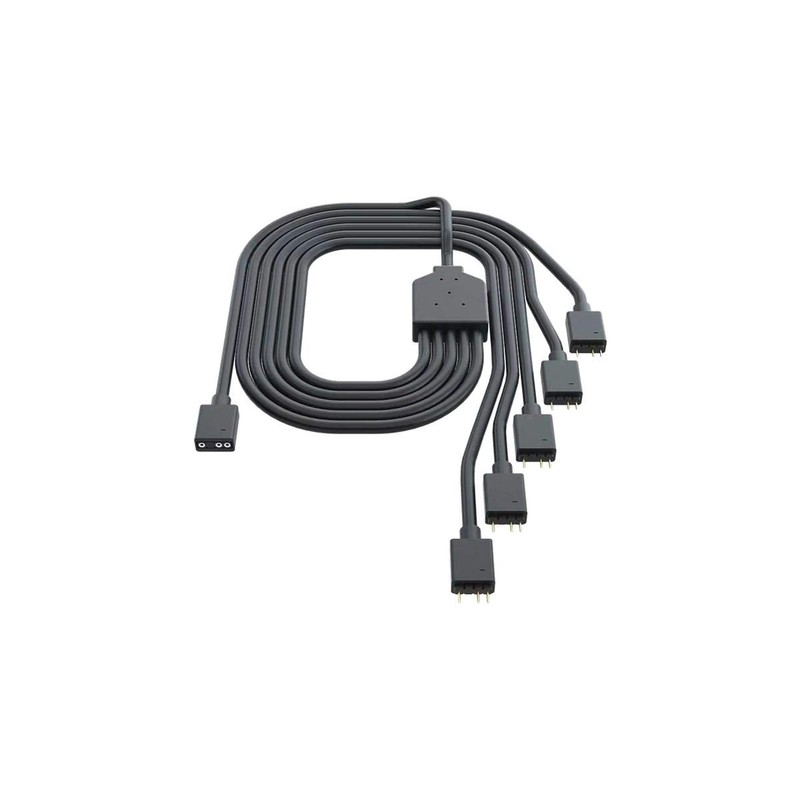 Cooler Master 1-to-5 Addressable RGB Splitter Cable Universal 3-pin ARGB