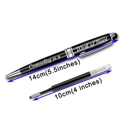 BLUPARK School Counselor Gift Counselor Ballpoint Pen Counseling is A Work of Heart Counseling Gift for Teacher Guidance Counselor (Counseling is a Work)