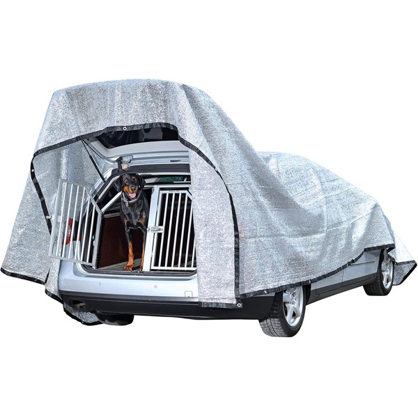 Aluminum Shade Cloth -for Car,90% Heat Reflective Tarp Sunblock Neting,Durable