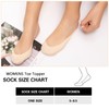 MANZI Invisible Half Toe Topper Socks Slingback Liner Socks with