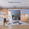 EaseLife 16 FT Double Sliding Barn Door Track and Handle