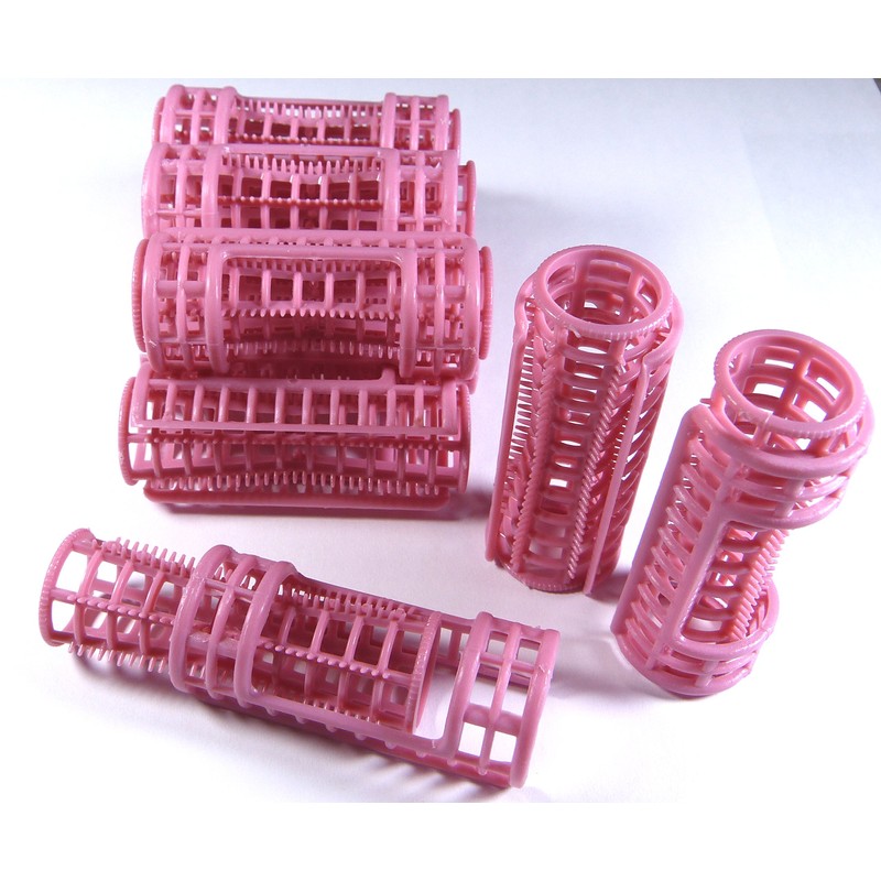 10pc Medium Snap On (Clip-On) Hair Rollers