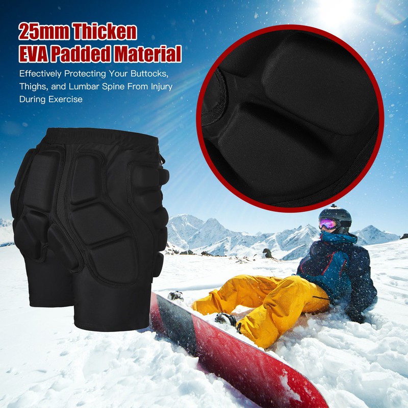 Snowboarding Protective Padded Shorts Skiing Hip Protector Padded Short for