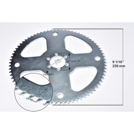 Hub Adapter for 7/8'' Axle & #35 3/8'' Pitch 75T Sprocket 6 Hole fix Drive w keyed Axle Shaft Hub Adapter DIY