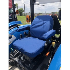 Durafit Seat Covers, Compatible with LS MT3 Tractor Blue Endura Waterproof Seat Covers for Tractor, Check Picture Matches Your Seats. Two Piece seat with armrest Covers.