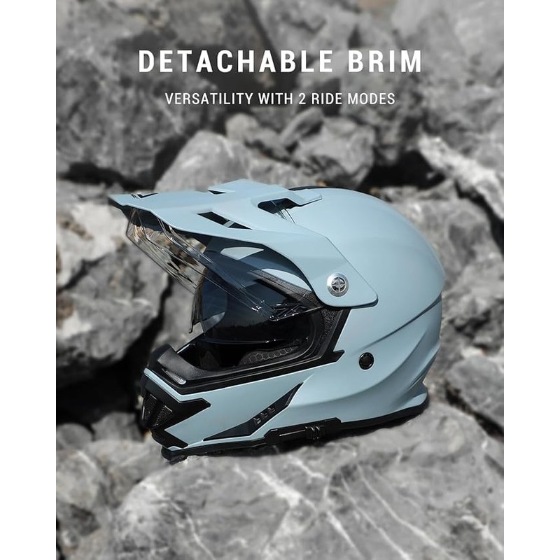 TRIANGLE Dual Sport Motorcycle Helmet Dirt Bike Helmets ATV Full