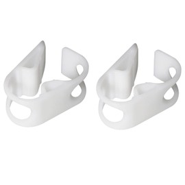 DGBRSM 2pcs 1/2"-3/4" Tube OD Shut Off Hose Clamp Adjustable Tube Clamp Water Flow Control Tube Clip, White