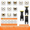 12PCS Titanium Oscillating Saw Blades, Precise Oscillating Multi Tool Blades,