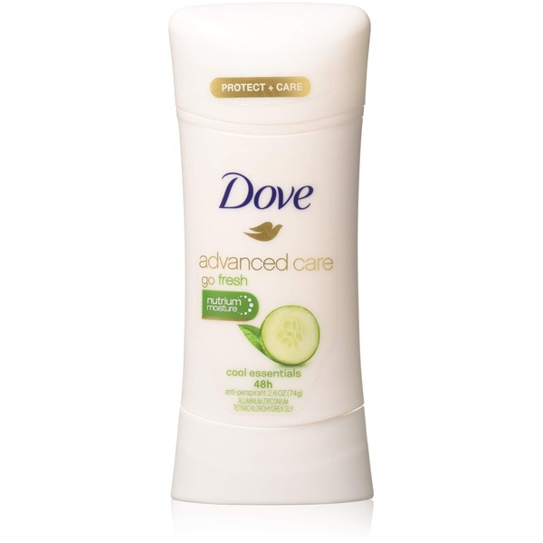 Dove Deodorant 2.6 Ounce Adv Care Anti-Perspirant Cool Essential (76ml) (2 Pack)