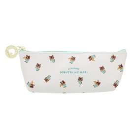 Sunstar Stationery Atsume Animal Crossing Pencil Case, Slim, Green S1426273
