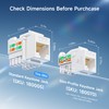 Cable Matters [UL Listed] 25-Pack 10Gbps Cat6 Keystone Jacks, RJ45