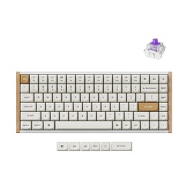 Keychron K2 HE Rapid Trigger Wireless Custom Mechanical Keyboard with Hall Effect Gateron Double-Rail Magnetic Switch, 2.4 GHz QMK Bluetooth 5.2 RGB Compatible with Mac Windows Linux (Aluminum + Wood)