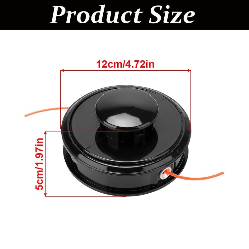SagaSave Trimmer Head, Mowing Cutter Head Lawn Mower Accessories, Compatible