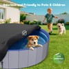 SAFANA 87 inch Round Dog Pool Cover [Upgrade 420D Thickened]