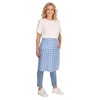 Apron Cotton Colourful Floral Apron Half Apron Cooking Apron, blue