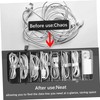 CAXUSD Electronics Cord Organizer Box with Lid Cable Storage for