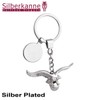 SILBERKANNE Eagle Key Ring with Plate 9.5 x 6.0 cm