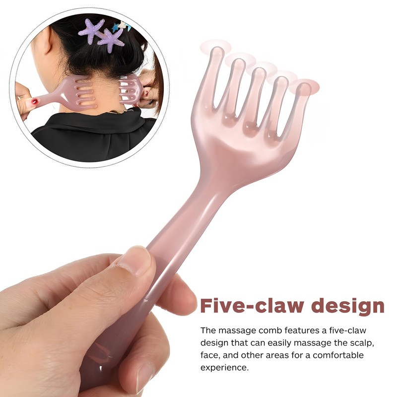 Qiifaiikooii Head Scalp Massager,Gua Sha Five Claw Massage Tool Deep