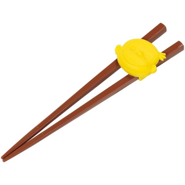 Skater ATC1N-A Children's Training Chopsticks with Holder, 6.5 inches (16.5 cm), Curious George, Made in Japan