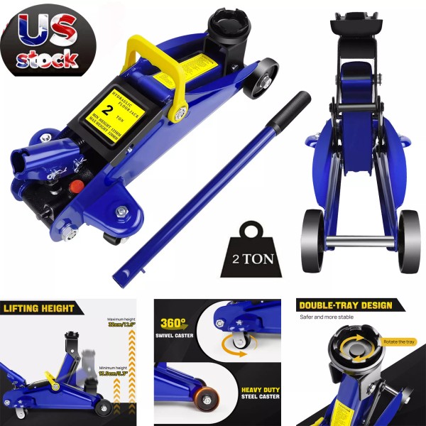 Autofather 2 Ton Hydraulic Floor Trolley Jack Lifting Heavy Duty
