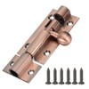 MECCANIXITY Barrel Bolt Latch, 4 Inch Vintage Security Slide Lock