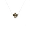 My Saint My Hero Faith Petite Necklace, Chapado en oro,