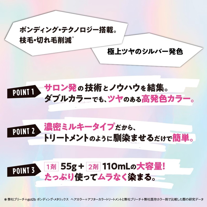 got2b Bonding Metallics Hair Color Silver Sakura