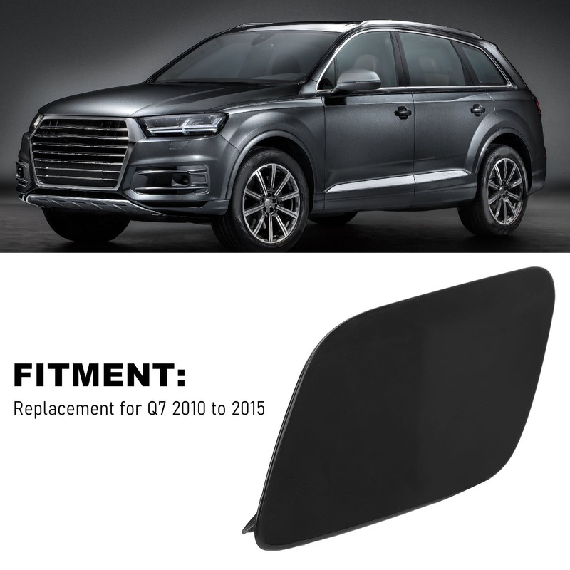 Headlight Washer Cover Black Front Bumper Headlight Washer Cover Spray