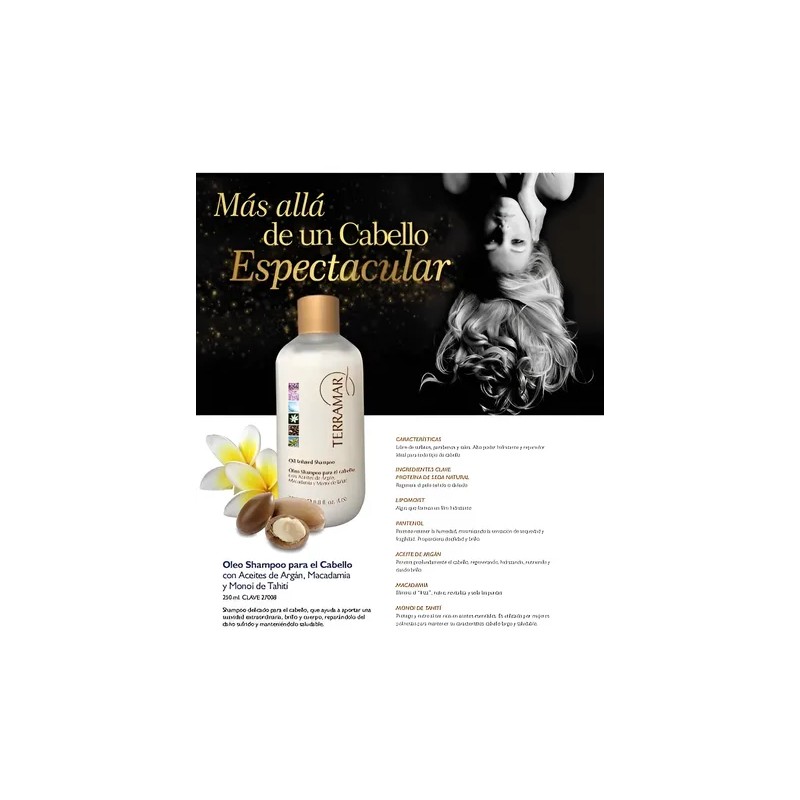 Tratamiento Capilar Óleo, Shampoo, Mascarilla Terramar Regal