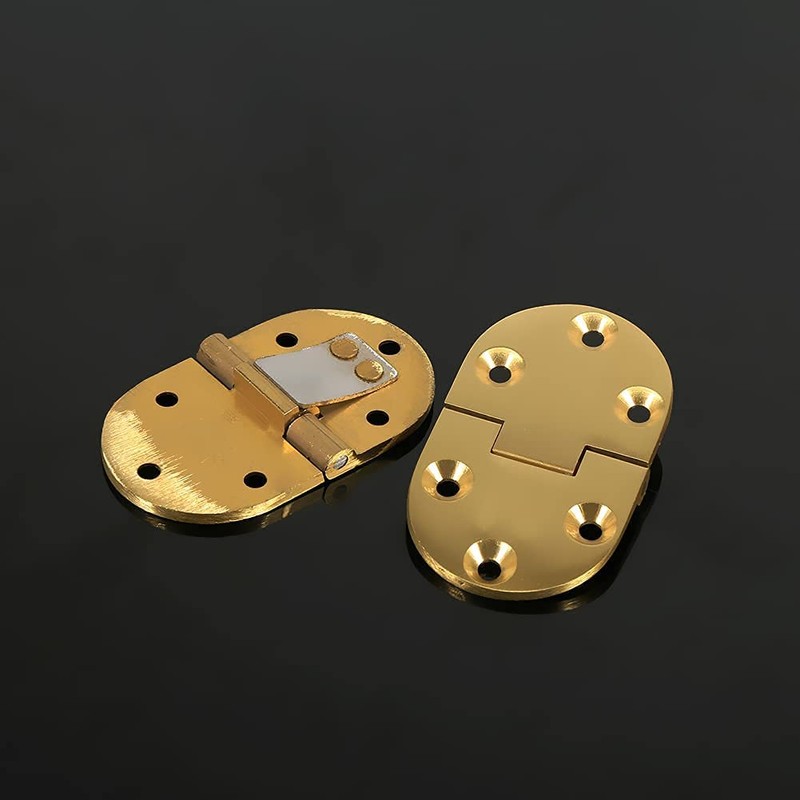 Tyenaza Solid Brass Butler Tray Hinge Flip-Top Hinge with Screws
