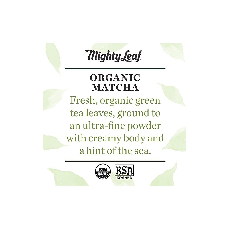 Mighty Leaf Organic Matcha Green Tea Powder - 3 Ounce