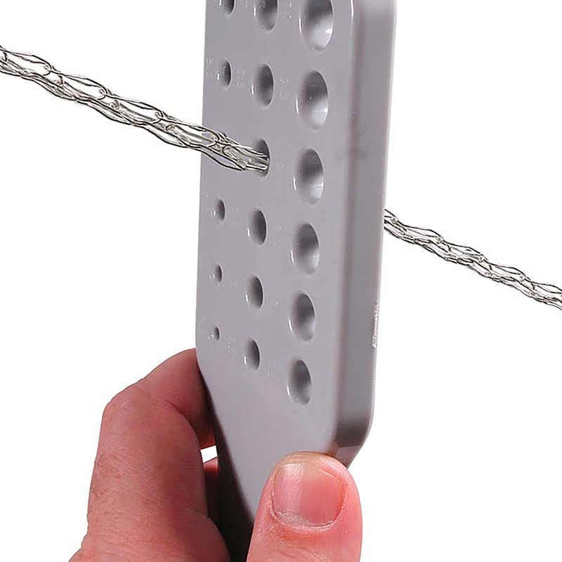 The Beadsmith Wire Chain Drawplate, Durable Plastic with Handle, 2