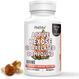 Active Hexose Correlated Compound (AHCC) 500mg - Immune Support, Liver Health, & T-Cell/NK Cell Function - 60 Vegan Capsules