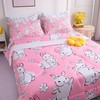 NiuOne 7 Piece Bunny Comforter Set Full Size Cute Rabbit