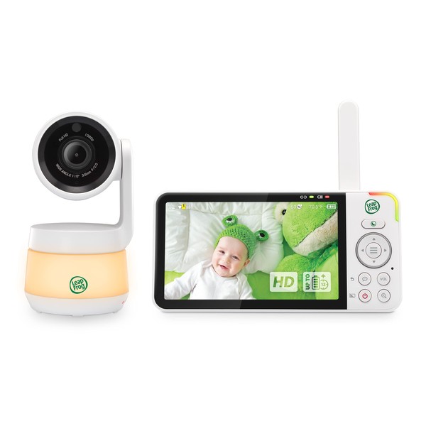 Leap Frog LF925HD 1080p WiFi Remote Access Baby Monitor, 360° Pan & Tilt Camera, 8X Zoom, 5” 720p HD Display, Color Night Light, Color Night Vision, Two-Way Intercom