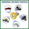 Motoforti 20pcs Motorcycle Gold Tone Fender Bumper Washer Bolt Nut