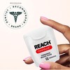 REACH Waxed Dental Floss, Cinnamon, Plaque Remover for Teeth, Shred