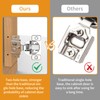 Chibery 10 Pack 1/2" Overlay 3D Soft Close Concealed Hinge,