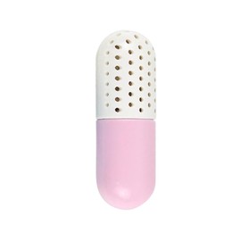 Baluue 2pcs Capsule Shaped Deodorizer Moisture Absorber for Shoes Suitcases Material Breathable Hollow Design for Odor Elimination and Home Decor